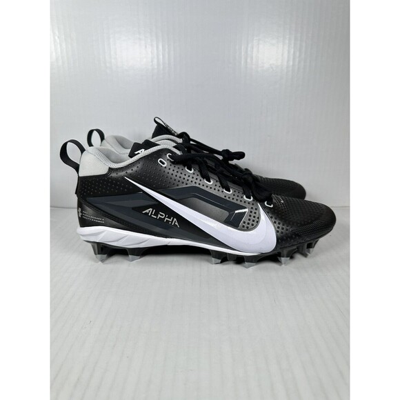 Size 11.5 Nike Alpha Menace 4 Varsity Football Cleats FN0027-001 2024 Black NEW main image 5